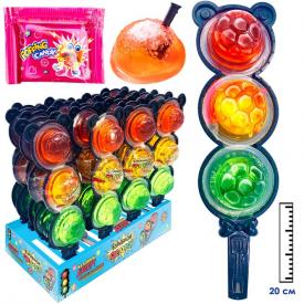 Фруктовое желе с шипучей карамелью Взрывной светофор (Китай) 49г