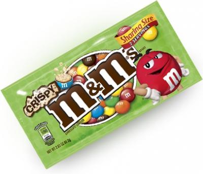 Шоколадное драже M&Ms Crispy (со вкусом печенья) 80 грамм